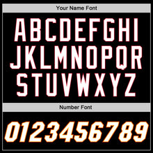 Load image into Gallery viewer, Custom Black White-Red Authentic Throwback Basketball Jersey