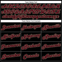 Load image into Gallery viewer, Custom Black Crimson-City Cream Authentic Baseball Jersey