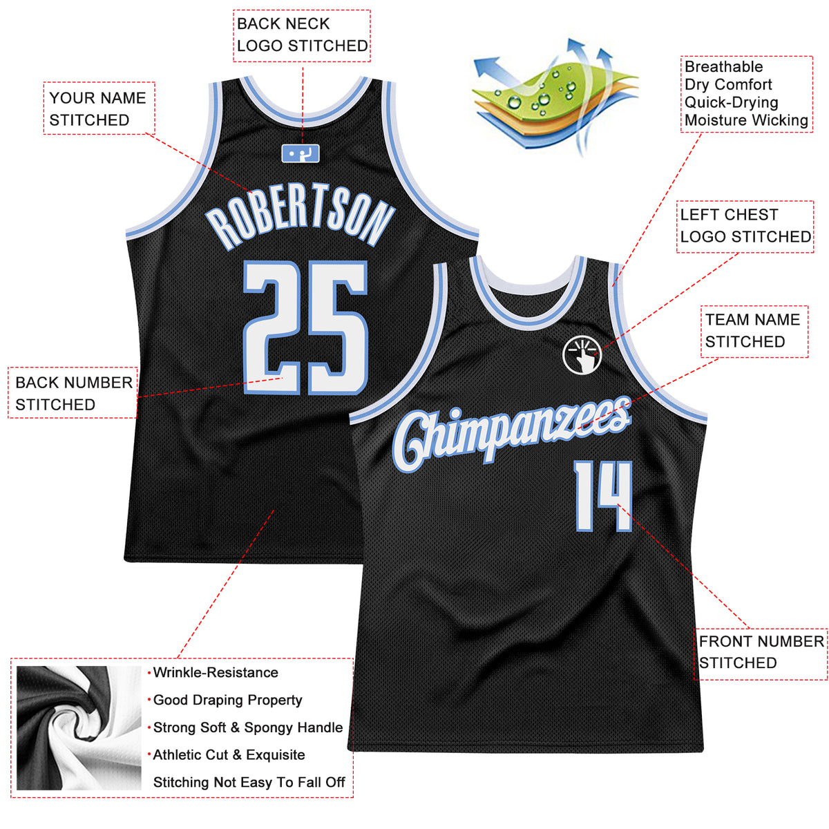 Custom Light Blue Orange-Black Authentic Throwback Basketball Jersey  Discount – snapmade