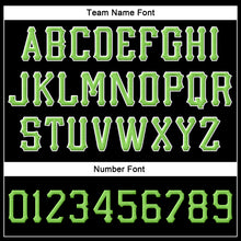 Charger l'image dans la galerie, Custom Black Neon Green-White Stitched Adjustable Snapback Hat