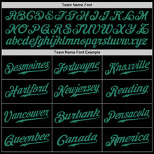 Load image into Gallery viewer, Custom Black Kelly Green-Gold Authentic Skull Pineapple Head Baseball Jersey