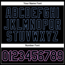 Load image into Gallery viewer, Custom Black Black-Pink Authentic Baseball Jersey