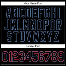 Load image into Gallery viewer, Custom Black Black-Red Authentic Baseball Jersey