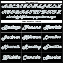 Laden Sie das Bild in den Galerie-Viewer, Custom Black Silver-White Mesh Authentic Throwback Football Jersey