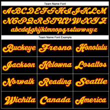 Load image into Gallery viewer, Custom Black Gold-Red Mesh Authentic Throwback Football Jersey