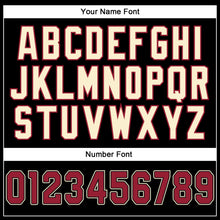 Load image into Gallery viewer, Custom Black Cardinal-Cream Mesh Authentic Throwback Football Jersey