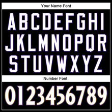 Charger l'image dans la galerie, Custom Black White-Purple Mesh Authentic Throwback Football Jersey