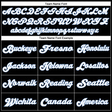 Charger l'image dans la galerie, Custom Black White-Light Blue Mesh Authentic Throwback Football Jersey