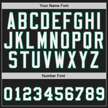 Load image into Gallery viewer, Custom Black White-Kelly Green Authentic Baseball Jersey