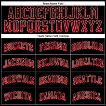 Load image into Gallery viewer, Custom Black Red-Gray Authentic Drift Fashion Baseball Jersey