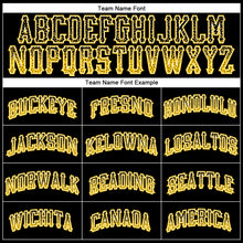 Load image into Gallery viewer, Custom Black Gold-White Authentic Drift Fashion Baseball Jersey