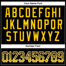 Load image into Gallery viewer, Custom Black Gold-White Authentic Drift Fashion Baseball Jersey