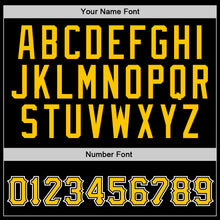 Load image into Gallery viewer, Custom Stitched Black Gold-White Sports Pullover Sweatshirt Hoodie