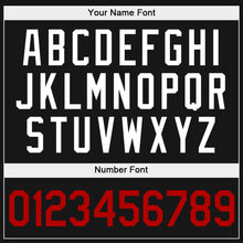 Загрузить изображение в средство просмотра галереи, Custom Stitched Black White-Red Sports Pullover Sweatshirt Hoodie