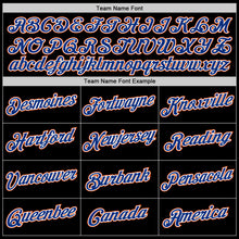 Load image into Gallery viewer, Custom Stitched Black Royal-Orange Sports Pullover Sweatshirt Hoodie