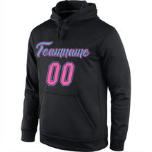 Laden Sie das Bild in den Galerie-Viewer, Custom Stitched Black Pink-Light Blue 3D Skull Fashion Sports Pullover Sweatshirt Hoodie