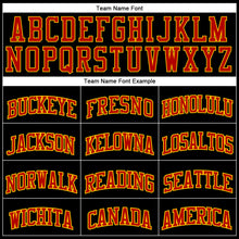 Load image into Gallery viewer, Custom Black Red Pinstripe Red-Gold Authentic Basketball Jersey