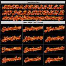 Load image into Gallery viewer, Custom Stitched Black Red-Gold Sports Pullover Sweatshirt Hoodie