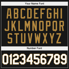 Charger l'image dans la galerie, Custom Stitched Black White-Old Gold Sports Pullover Sweatshirt Hoodie