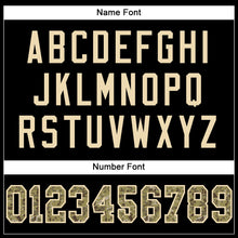 Laden Sie das Bild in den Galerie-Viewer, Custom Black Camo-Cream Mesh Authentic Football Jersey