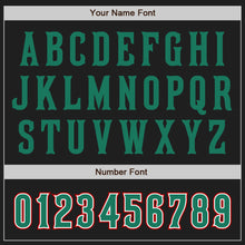 Load image into Gallery viewer, Custom Black Kelly Green-Red Authentic Mexico Two Tone Baseball Jersey