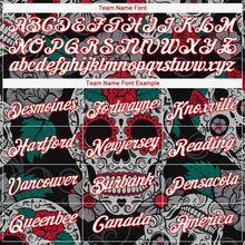 Laden Sie das Bild in den Galerie-Viewer, Custom Stitched Black White-Red 3D Skull Fashion Sports Pullover Sweatshirt Hoodie