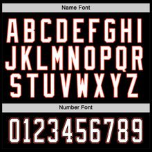 Загрузить изображение в средство просмотра галереи, Custom Black White-Orange Hockey Jersey