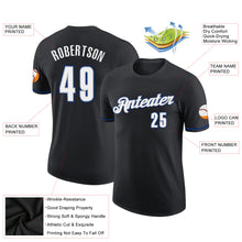 Load image into Gallery viewer, Custom Black White-Royal Performance T-Shirt