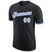 Load image into Gallery viewer, Custom Black White-Royal Performance T-Shirt