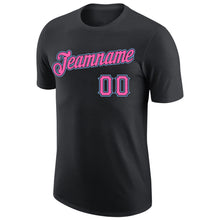 Загрузить изображение в средство просмотра галереи, Custom Black Pink-Light Blue Performance T-Shirt