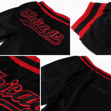 Загрузить изображение в средство просмотра галереи, Custom Black Black-Red Sports Pants