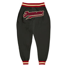 Загрузить изображение в средство просмотра галереи, Custom Black Maroon-Crem Sports Pants
