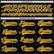 Load image into Gallery viewer, Custom Black Gold-White Authentic Baseball Jersey