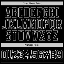 Load image into Gallery viewer, Custom Stitched Black Black-White Sports Pullover Sweatshirt Hoodie