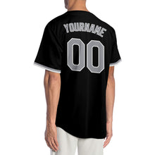 Load image into Gallery viewer, Custom Black Gray-White Authentic Baseball Jersey