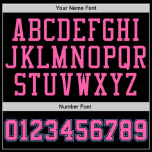 Загрузить изображение в средство просмотра галереи, Custom Stitched Black White Pinstripe Pink-Light Blue Sports Pullover Sweatshirt Hoodie