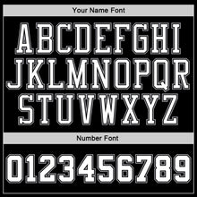 Загрузить изображение в средство просмотра галереи, Custom Stitched Black White Pinstripe White-Gray Sports Pullover Sweatshirt Hoodie