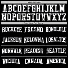 Загрузить изображение в средство просмотра галереи, Custom Stitched Black White Pinstripe White-Gray Sports Pullover Sweatshirt Hoodie