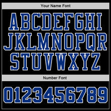 Загрузить изображение в средство просмотра галереи, Custom Stitched Black White Pinstripe Royal-White Sports Pullover Sweatshirt Hoodie