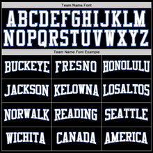 Загрузить изображение в средство просмотра галереи, Custom Stitched Black Royal Pinstripe White-Gray Sports Pullover Sweatshirt Hoodie