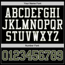 Load image into Gallery viewer, Custom Stitched Black Olive-White Sports Pullover Sweatshirt Hoodie