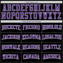 Загрузить изображение в средство просмотра галереи, Custom Stitched Black Purple-White Sports Pullover Sweatshirt Hoodie