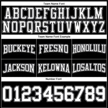 Laden Sie das Bild in den Galerie-Viewer, Custom Black White-Gray Authentic Throwback Basketball Shorts