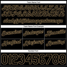 Load image into Gallery viewer, Custom Black Black-Old Gold Authentic Throwback Basketball Shorts