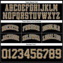 Load image into Gallery viewer, Custom Black Old Gold-White Authentic Throwback Basketball Shorts