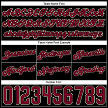 Laden Sie das Bild in den Galerie-Viewer, Custom Black Maroon-Cream Authentic Throwback Basketball Shorts