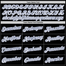 Загрузить изображение в средство просмотра галереи, Custom Stitched Black White-Royal Sports Pullover Sweatshirt Hoodie