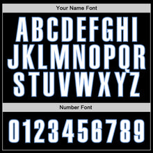 Charger l'image dans la galerie, Custom Stitched Black White-Light Blue Sports Pullover Sweatshirt Hoodie