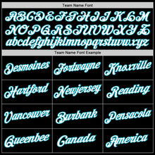 Загрузить изображение в средство просмотра галереи, Custom Stitched Black White-Teal Sports Pullover Sweatshirt Hoodie