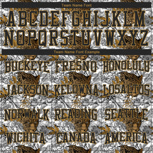 Load image into Gallery viewer, Custom Stitched Black Black-Old Gold 3D Pattern Design Leopard Sports Pullover Sweatshirt Hoodie